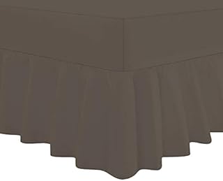 Indus Textiles Valance Frilled Percale Fitted Bed Sheets Purple - 4ft Small Double