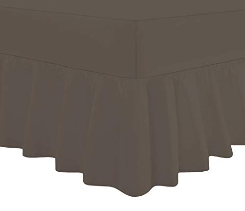 Every Thread Counts Drap-housse profond en polycoton facile d'entretien (gris, simple) Cover