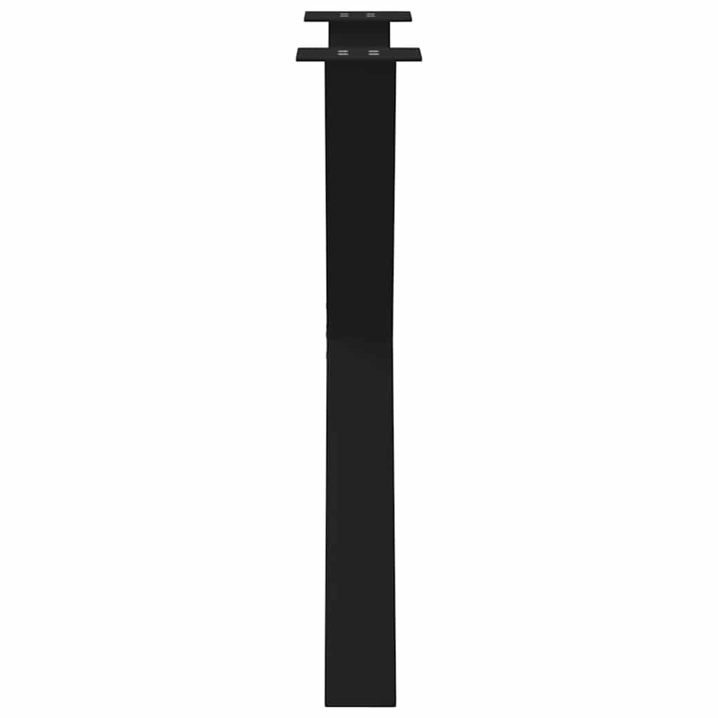 vidaXL Esstischbeine X-Form 2 STK. Schwarz 70x(72-73) cm Stahl