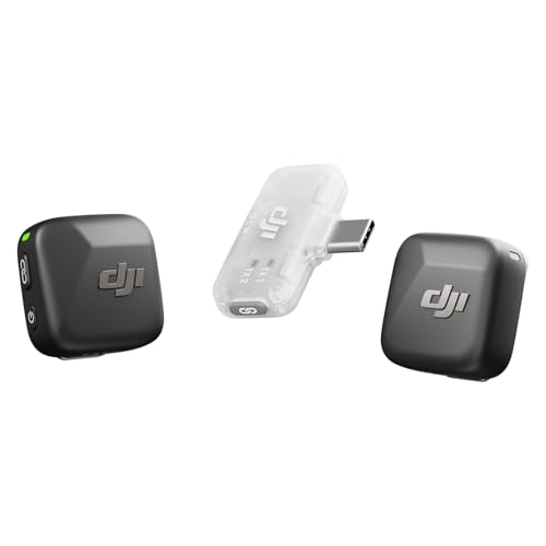 Amazon | DJI Mic Mini（2 TX + 1 モバイル RX）、ピンマイク、iPhone