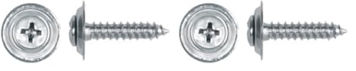 100 Phillips Oval Head 8 x 3/4inches Chrome Sems Screws (Pack of 2)