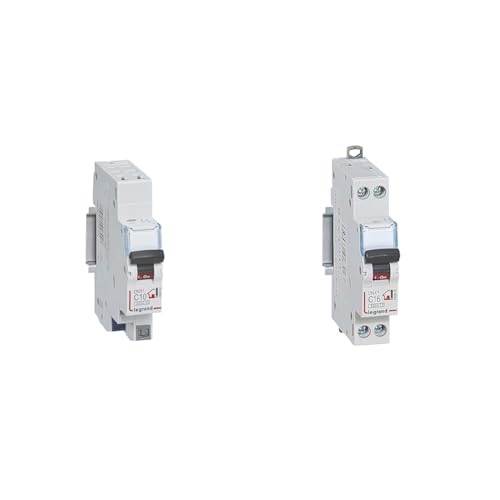 LEGRAND - Disjoncteur Phase + Neutre 230V DNX³ - Pouvoir de Coupure 3000A & Disjoncteur Phase + Neutre 230V DNX³ - Pouvoir de Coupure 3000A - 16A Courbe C - Bornes à Vis - 1 Module