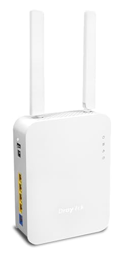 DrayTek Vigor 2135 AX WiFi 6 Dual Band Gigabit Ethernet FTTP Router, 4 x Gigabit LAN Ports, Load Balancing, QOS. Ideal for Gaming/Prosumer Low Latency Streaming