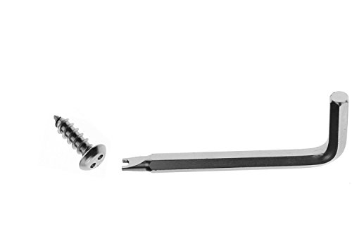 Lfparts Stainless Steel Rust Resistant License Plate Frame Security Anti-Theft Locking Screws Fasteners Ultimate Kit Domestic Import (Chrome Screw Caps) #TOP1