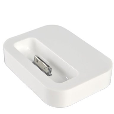 TOOGOO(R) Charging Dock Cradle for Apple iPhone 4 with Audio Output (White)