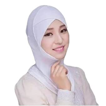 nazneen Stretchable Under Hijab Ninja cap (White)-picture-29