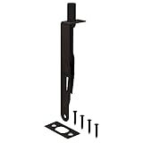 Nuk3y Heavy Duty 6-Inch Solid Brass Flush Bolt (Round, Oil Rubbed Bronze)