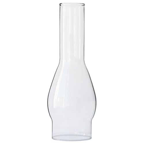SYOENK 3 Inch Base Ã— 10 Inch Height Clear Oil Lamp Chimney Replacement Kerosene Lamp Shade Tall Hurricane Lamp Glass Chimney for Old Kerosene Lamps