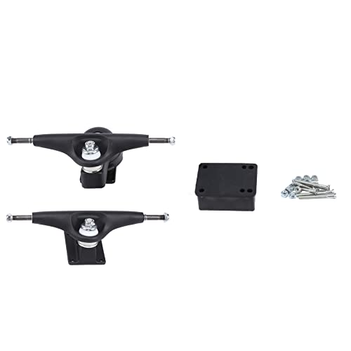 Kqcibz for Surf Skate Bracket 6 Hole Base 6.25Inch Trucks Surf Skateboard Trucks Adapter Rear Trucks,2, Black