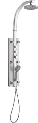 Dreamline - Shst-01-Tk 15 In. X 12.875 In. Natural Teak Wood Folding Shower Seat In Chrome #TOP1