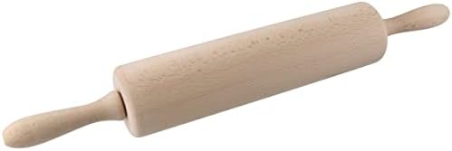 Zeller 31540 Rolling Pin Beech Wood Beige 44.5 x 6 x 6 cm