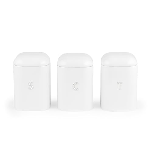 Salter Boston Kitchen Canisters Tea Coffee Sugar Set 3