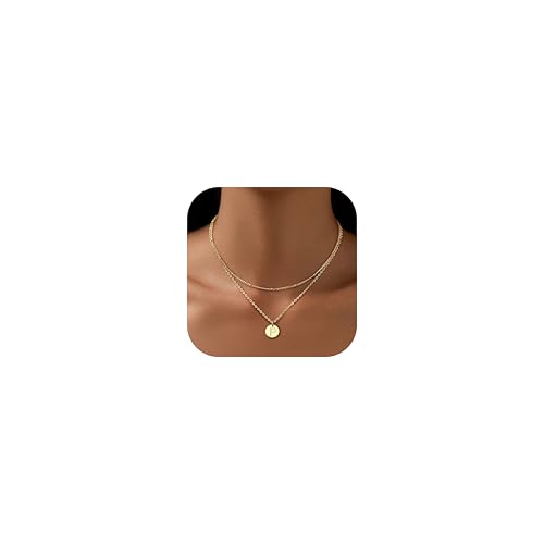 Finrezio Collar Inicial Collar Letra para Mujeres Collar Colgante Oro 14K Letras Doradas Collar Nombre Collar Personalizado Joyas Regalo para Mujeres