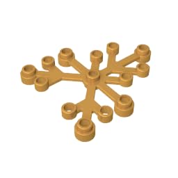 XYEIUGO GDS-1437 2417 Ornaments Plant, Leaves 6x5, Pearl Gold, 50 PCS โ image 1