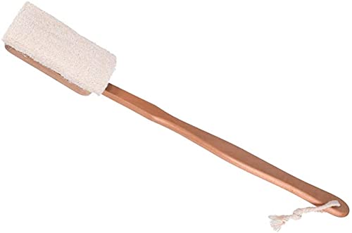 Cepillo de baño de lufa con Mango Largo de Madera Cepillo de baño Depurador de Espalda Cepillo de baño Exfoliante Cepillos de baño y Cuerpo
