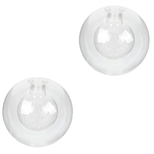 Lustre transparent double abat-jour éclairage élégant décoration intérieure salon
