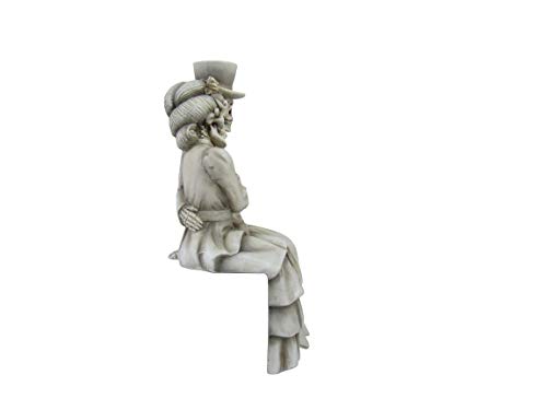 World Of Wonders Cameo Decorative Shelf Sitter Victorian Gothic Home Office Decor Skeleton Figurine Statues Till Death Vintage Wedding Decor - 6.5" #TOP3