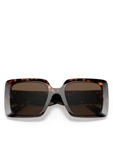 Versace VE 4405 108/73 Havana Plastic Rectangle Sunglasses Brown Lens - image 3