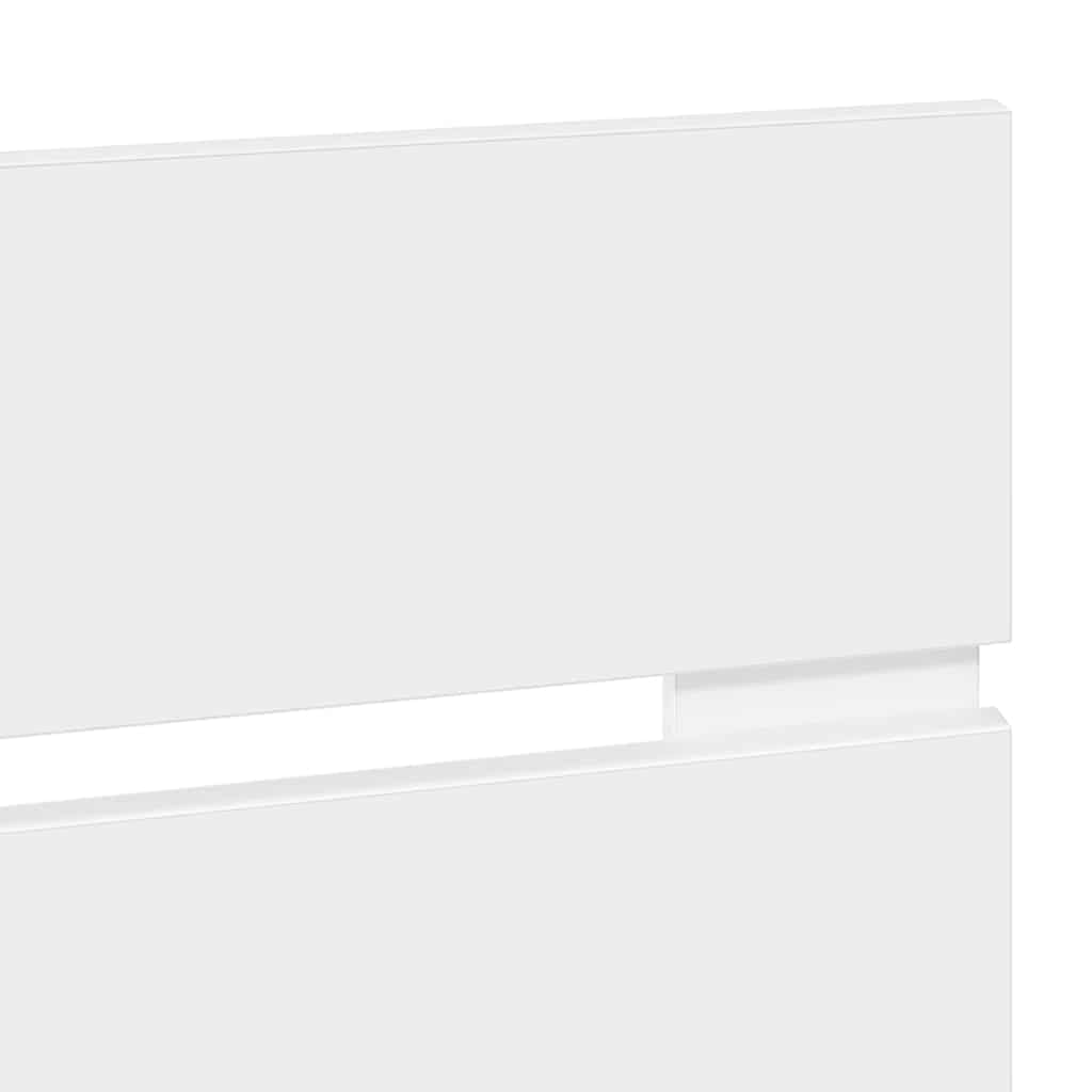 Tête de lit moderne blanche 160 cm, matériau en bois, design fin, durable, meuble de chambre à coucher, montage facile, 163 x 3 x 100 cm
