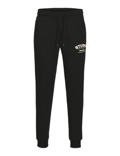 JACK & JONES Sweat Pants Jpstgordon Yuki-Pantalones de chándal BF, Negro, XL Hombres