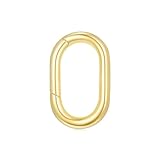 14K Gold Jewelry Clasp Necklace Extender Clasp Bracelet Extension Connector for DIY Necklace Bracelet Anklet Jewelry Making (Style 3)