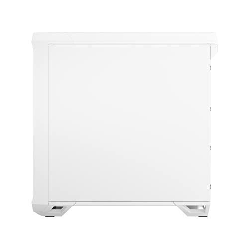 Image of Fractal Design Torrent Compact White - Clear Tint Tempered Glass Side Panel - Open Grille for Maximum air Intake - Two 180mm PWM Fans Included - Type C - ATX Airflow Mid Tower PC Gaming Case