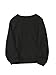 SOLY HUX Girl's Graphic Sweatshirt Letter Print Crewneck Drop Shoulder Long Sleeve Casual Fall Pullover Tops Black Letter 12Y