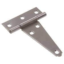 Nixnine Stainless Stee Hinge T 75x125x5 MM (Matte Finish) Pack of 2 (3x5 Inch)