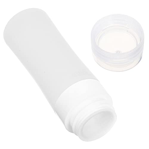 FRCOLOR 4pièces Bouteille De Silicone Transparent Flacon De Voyage Multifonction Pour Lotion Et Cosmétiques Pour Transport Activités Extérieures