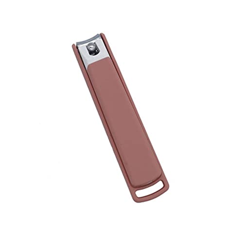 DDGURDH ネイルクリッパー ラージ カーボンスチール ネイルクリッパーカッター、プロフェッショナル アンチスリップ アンチスプラッシュ ポータブル トゥ ネイルはさみ マニキュアツール(ピンク)