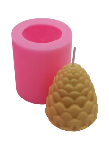 Redxin Mold Christmas Pine Cone Candle Craft Mold Is Used For Handmade Soap Mold Mousse Cake Mold Diy Candle Making Silicone Mold #TOP5