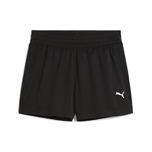 PUMA Women's Essential 4'' Woven Shorts, PUMA Black, X-Large