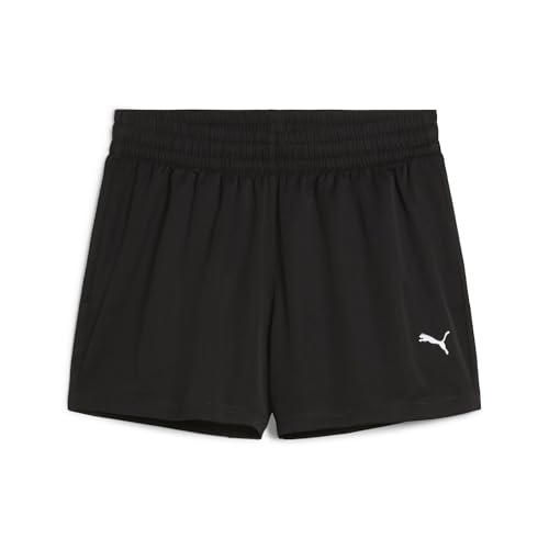 Short tissé ESS PUMA noir taille M avec taille élastique et tissu léger