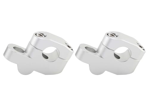 Rehausseur guidon moto 28mm argent pour Suzuki avec recul intégré