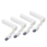 Besttoolifes Soporte para edredón con diseño antideslizante, altura ajustable para colchones finos y gruesos, clip de resorte ABS para sábanas y fundas de edredón, juego de 4 (gris)