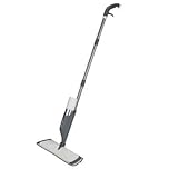 lakeland Spray Mop with 2 Aluminium Bottles Grey and White