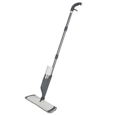 lakeland Spray Mop with 2 Aluminium Bottles Grey and White