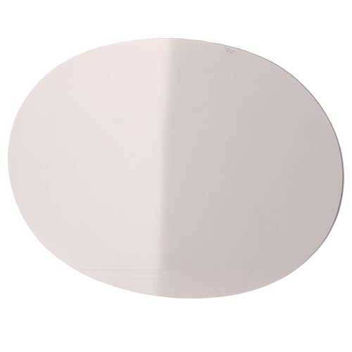 Piatto acciaio inox lucido ovale portacandele 20,5x14 cm