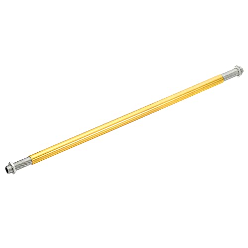 Image of MECCANIXITY 4-Pack Gold M10 Threaded Extension Rods, 11.8 inch Lamp Pipe with Connector for Pendant Light, Island Lighting, Chandeliers, Stems
