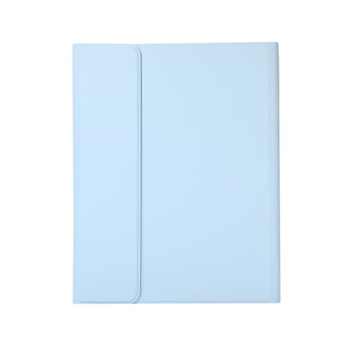 Étui iPad Air 13 2024 cuir bleu ciel anti-rayure avec fente stylet antichoc
