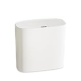 Chingcoo Automatischer Mülleimer 12L mit Sensor – Wandmontage & Freistehend, Elektrischer Abfalleimer mit Deckel, Wasserdicht & Geruchsdicht für Küche, Bad & WC –Leise & Platzsparend (Weiß-12L)