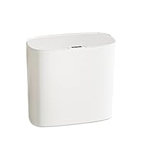 Chingcoo Automatischer Mülleimer 12L mit Sensor – Wandmontage & Freistehend, Elektrischer Abfalleimer mit Deckel, Wasserdicht & Geruchsdicht für Küche, Bad & WC –Leise & Platzsparend (Weiß-12L)