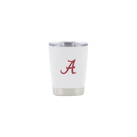 Decorvo NCAA 12 oz. Stainless Steel Tumbler - Perfect Wine Glass, Whiskey Glass for Game Day (Alabama) Cover
