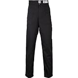 Speedway Motors Economy SFI-1 Fire Resistant Racing Suit Pants, FRC Material, Elastic Cuffs, Adjustable Waist, TPP 6 Rated, Suitable for All Racing Types, Grey, Large