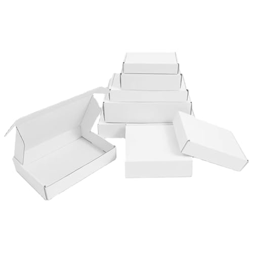 Cajas de cartón para envolver regalos y detalles especiales con estilo blanco 4