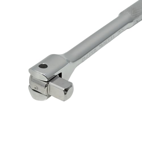 Image of Taparia Flexible Socket Handle Accessory with Articulated Joint (1703)-Multi-Angle Access Design, Compatible with 1 /4 inch, 3 /8 inch, 1 /2 inch Drive Sizes-Chrome Vanadium Steel-Confined Space Applications