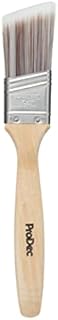 ProDec PBPT052 1.5 inch Premier Trade Professional Synthetic Long Handle Cutting In Paint Brush for Sharp Edge Lines Painting with Paints on Walls, Ceilings, Wood and Metal, 1.5" 38mm, Silver