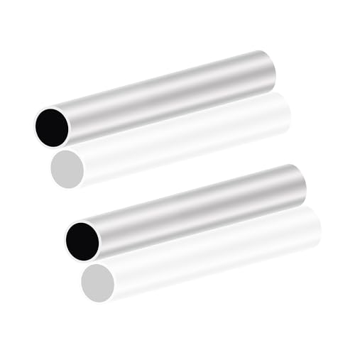 LAVMHAB Tubo de aluminio 6063 de 20 mm de diámetro exterior x 18 mm de diámetro interior de 1,0 mm de grosor de pared de 150 mm de longitud, tubo redondo de aluminio sin costuras (2 unidades)