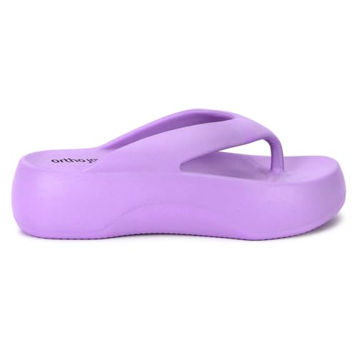Image of ORTHO JOY Orthopedic Slippers for Women | Comfortable EVA Flip-Flops with Arch & Heel Support | Anti-Skid Lightweight Slides for Foot Pain Relief - Ideal for Indoor & Outdoor Use