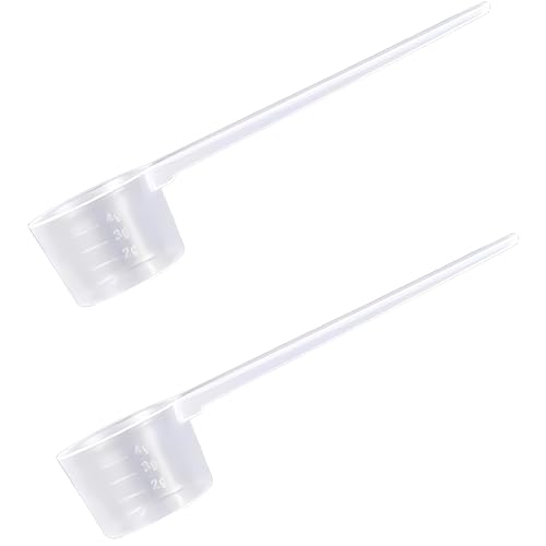 2 Piezas Cuchara Graduada Transparente, Cuchara Graduada De 5g, Cuchara Para ProteíNas En Polvo Con Graduaciones De 2g, 3g, 4g, Para Cucharadas De ProteíNas En Polvo, Leche En Polvo, Café